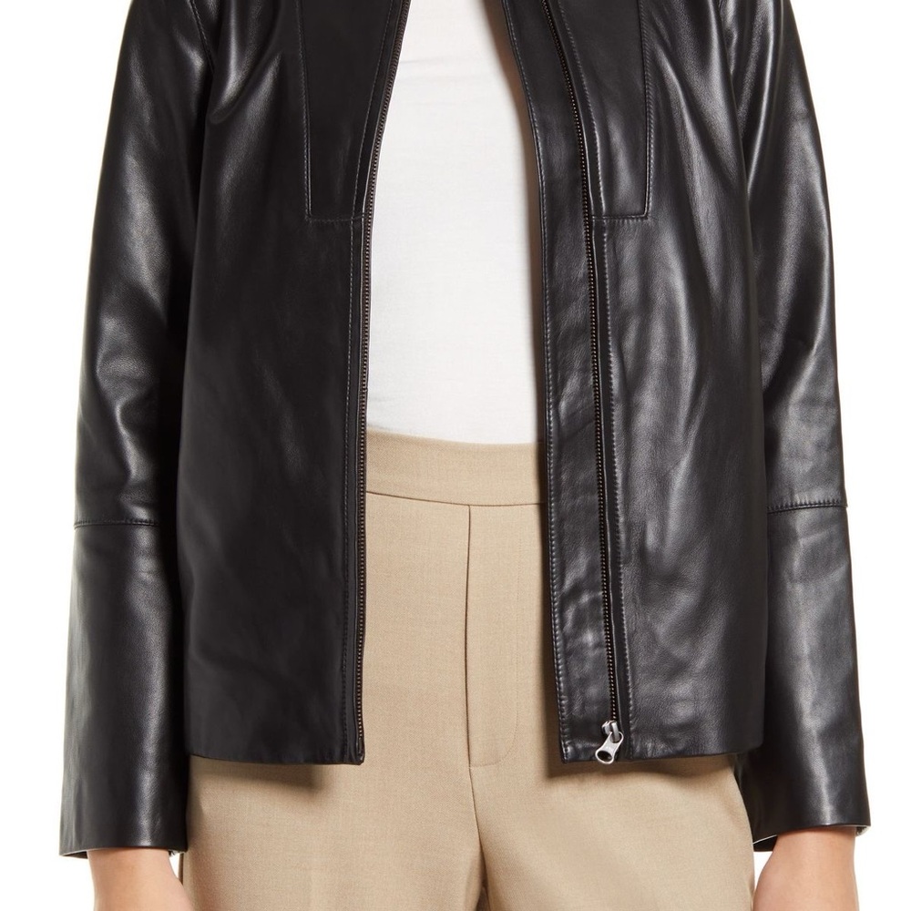 Nordstrom Black Leather Women's Jacket